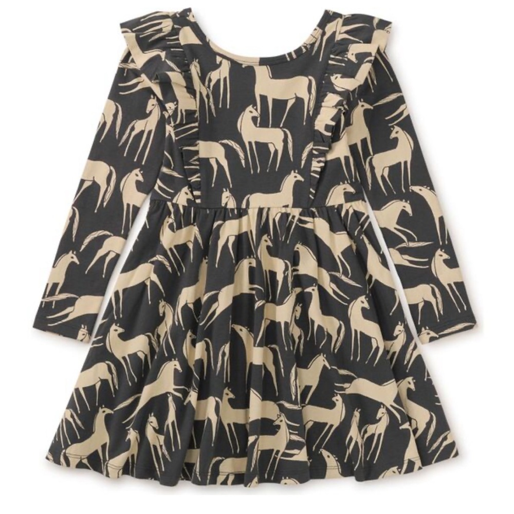 NWT!! Tea Collection Ruffle Shoulder Ballet Dress